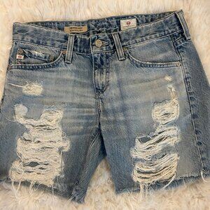 AG Adriano Goldschmied Women's Becke Relaxed Skinny Short Size 25